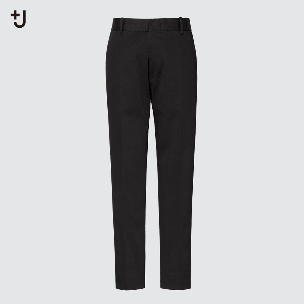 Uniqlo +J Women Cotton Tapered Pants, Size: 4, Color: Black, NWT